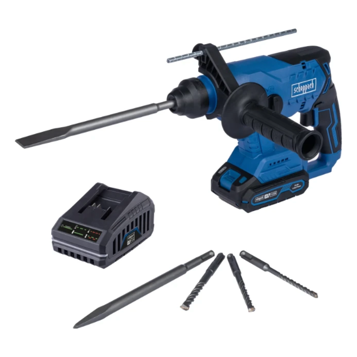 Scheppach Accu Boorhamer 20V BC-RHD230-X set 2.0Ah