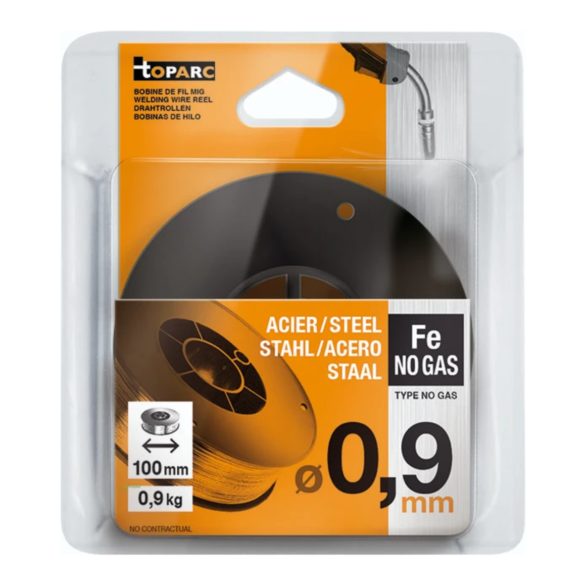 GYS Draadbobijn 100x0,9mm, 1kg, gevuld