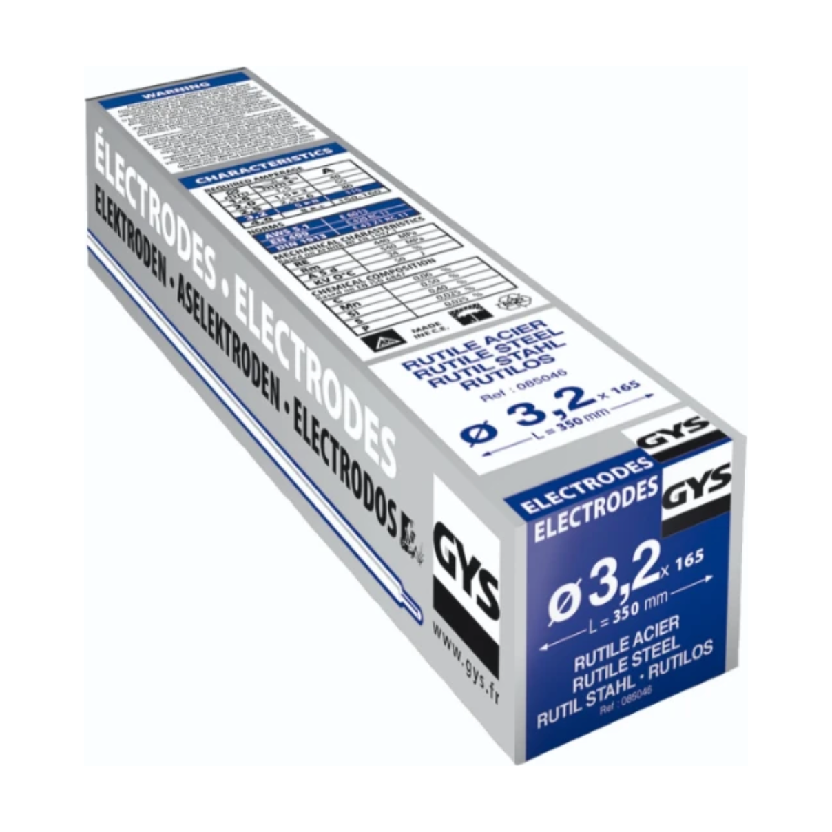 GYS Elektrodes staal O3,2mm (x165)