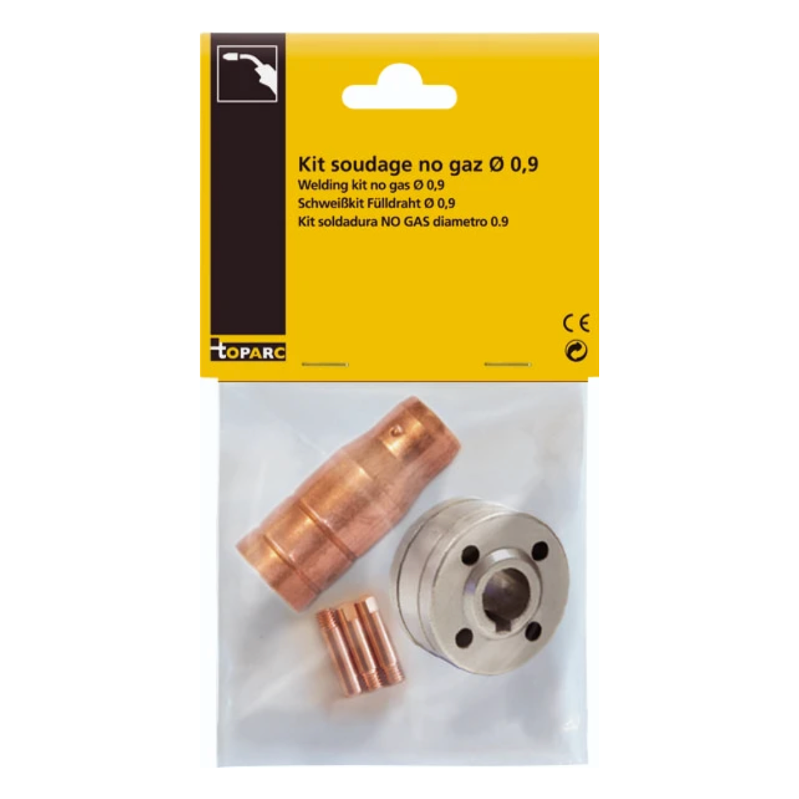 GYS No-gas toebehoren set rnd 0,9mm