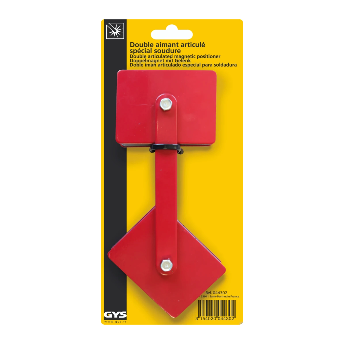 GYS Lasmagneet, dubbel scharnierend