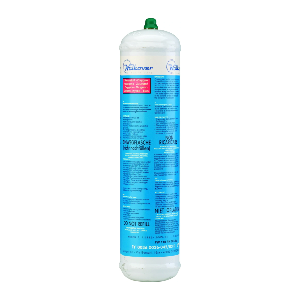 GYS Zuurstoffles, 110L, niet navulbaar