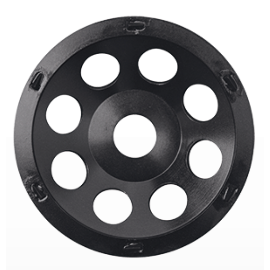 Diamantslijpkop W300 Diameter 125mmx Asgat 22.2mm W-300 Razor Premium betonslijper met zeer agressief slijpgedrag. Met PCD segmenten.