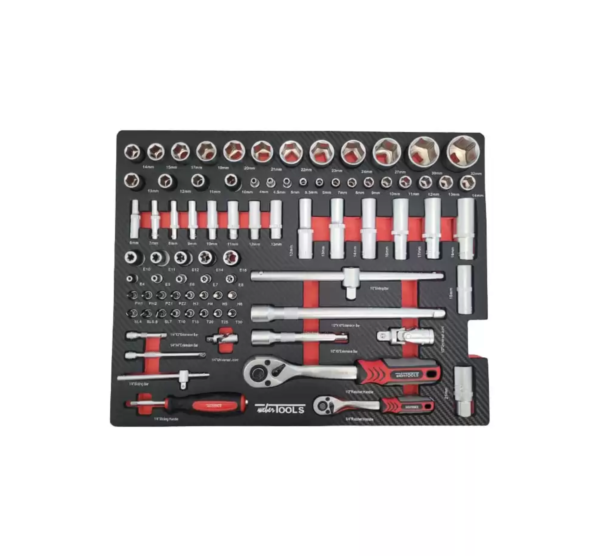 139-delige Gereedschapsset met Aluminium Koffer