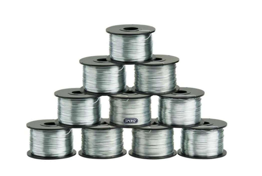 45 rollen Premium verzinkt vlechtdraad tbv. SPERO accu vlechtmachine