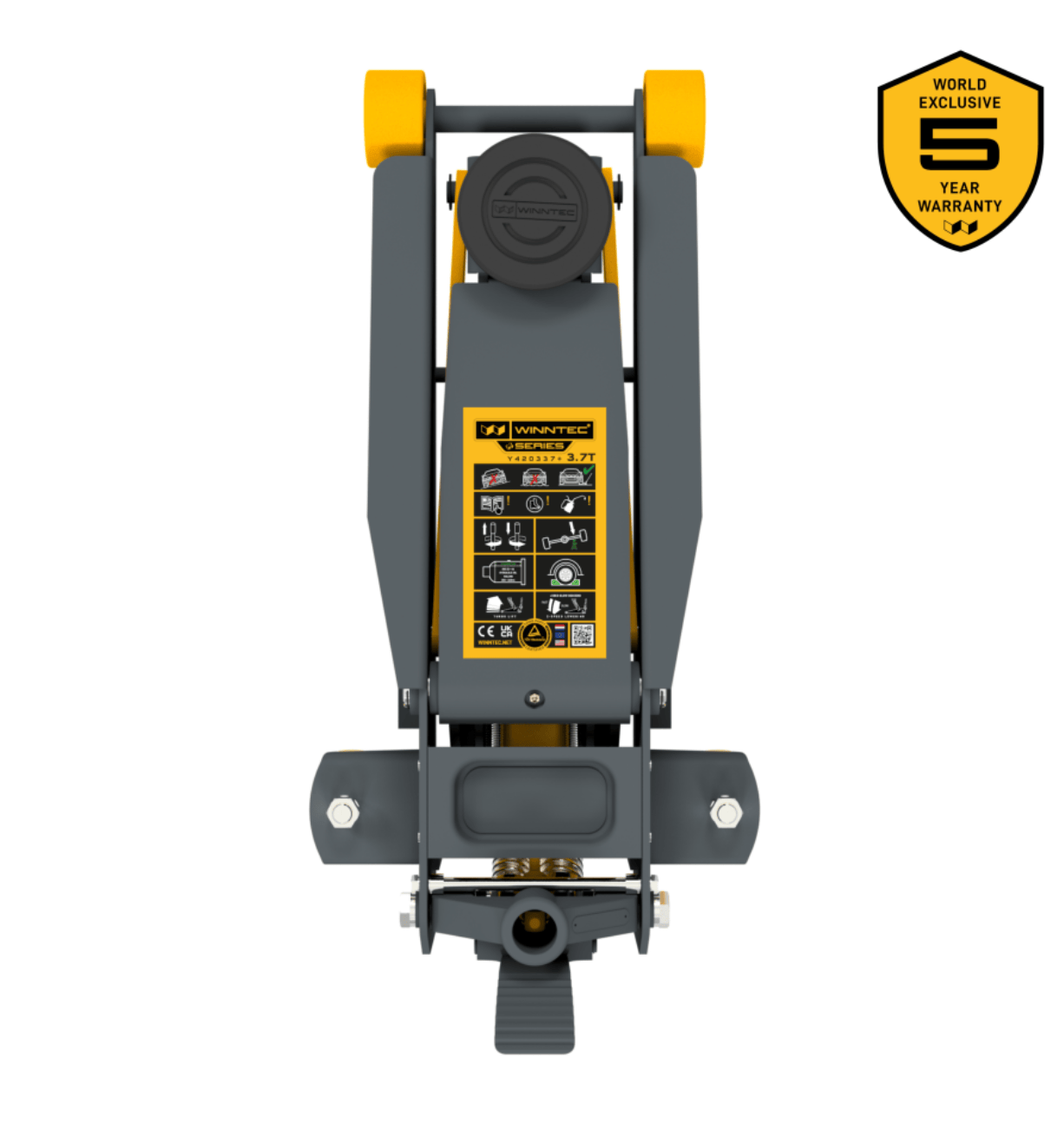 Garagekrik 3,7 ton, voetpedaal