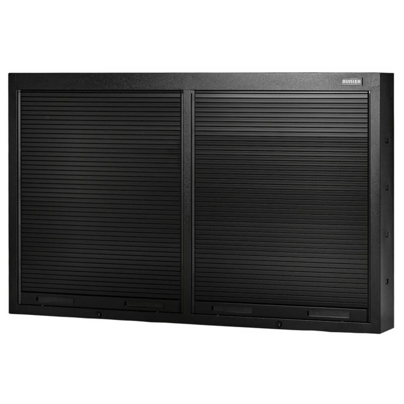 BUNKER Modulaire Wandkast 136cm – Werkplaatskast / Opbergkast (Zwart)