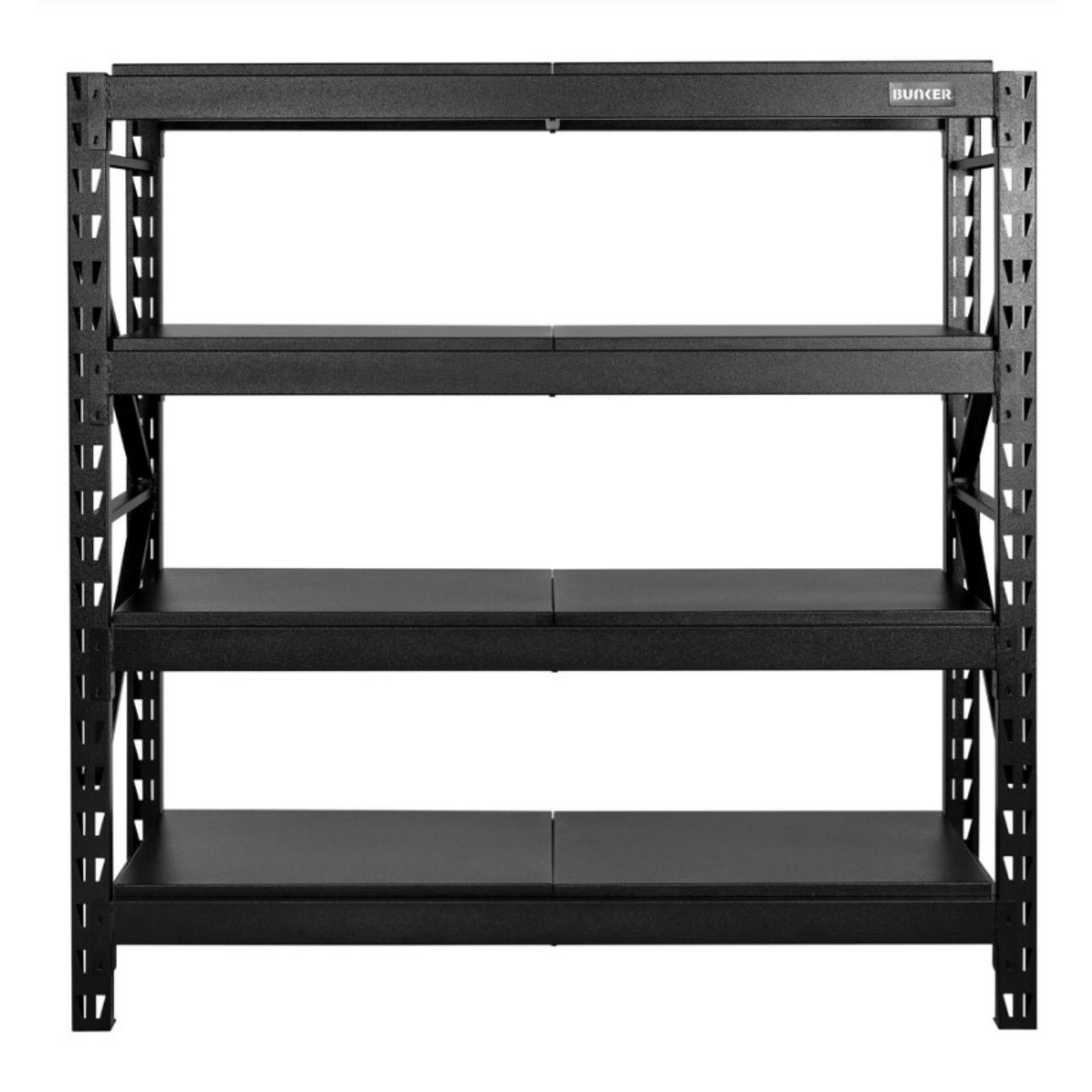 BUNKER Opbergrek – 1600 × 1600 × 600 mm (incl. 4 stalen legplanken)