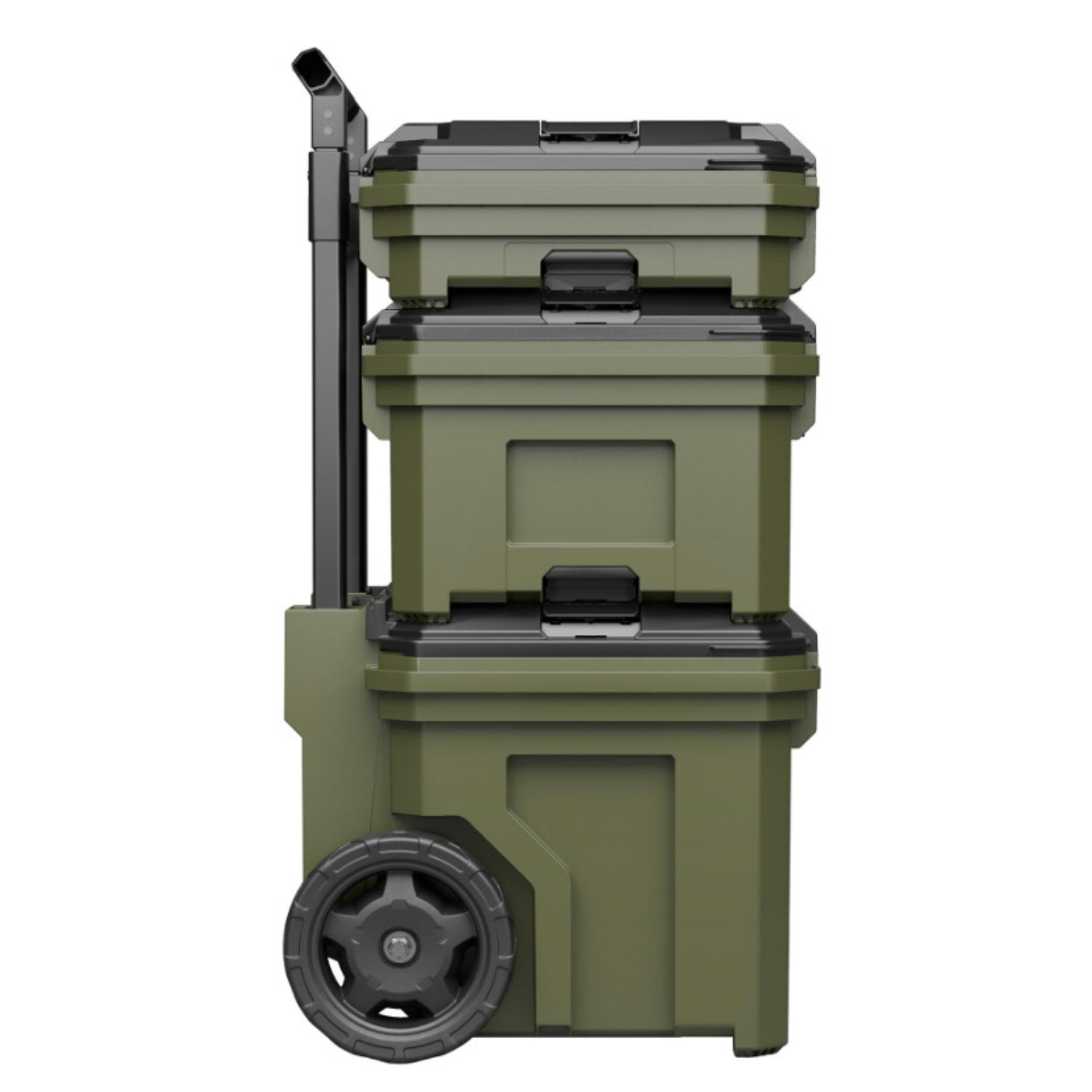 BUNKER Load-Up verrijdbare opbergbox 9-delig – IP65 stof- & waterdicht – stapelbaar opbergsysteem (57×85×48 cm)