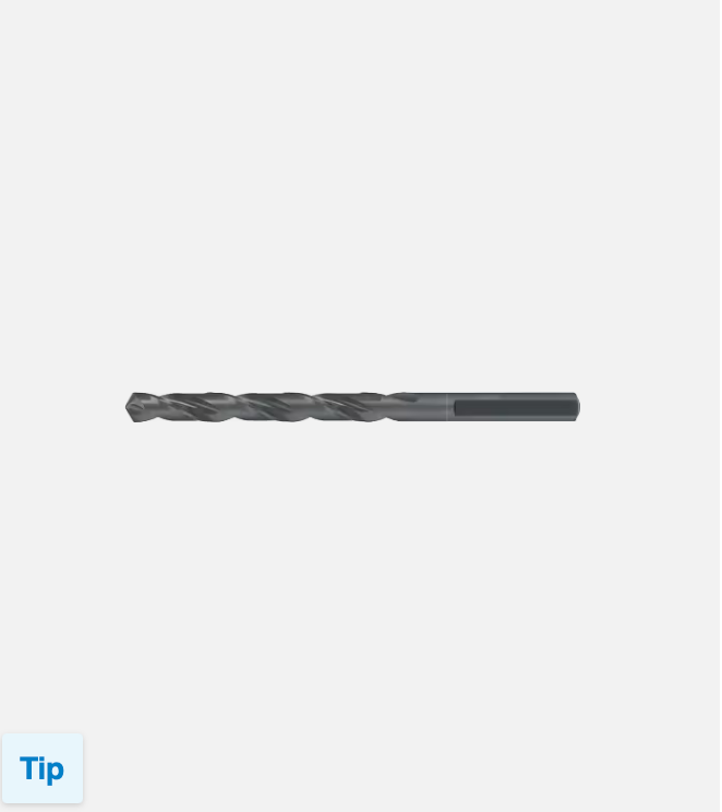 Phantom HSS Spiraalboor DIN 338 Drievlaks Schacht – Metaalboor (4,0 t/m 13,0 mm)