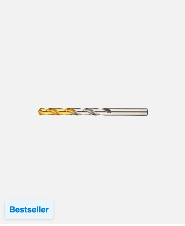 Phantom HSS TiN Spiraalboor DIN 338 – 1,0 t/m 16,0 mm