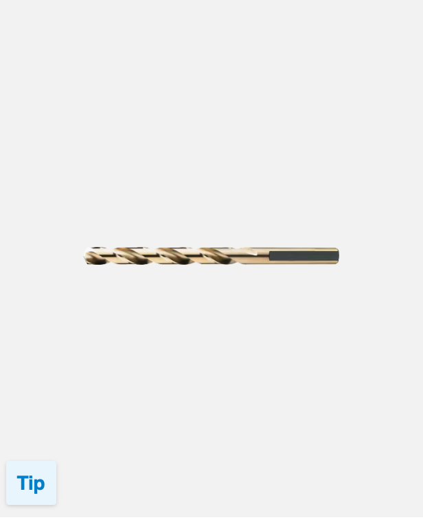 Phantom HSS-E Spiraalboor DIN 338 met drievlaks schacht