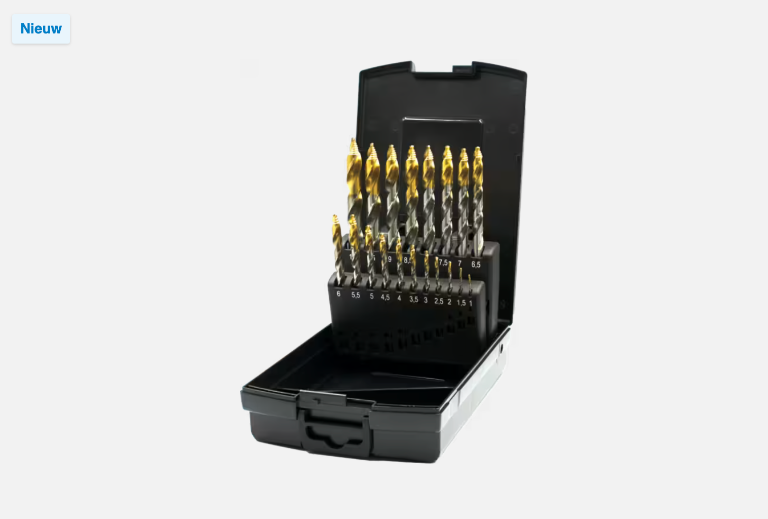 International Tools ECO PRO HSS Set Spiraalboren DIN 338 Step-point, TiN-tip, met drievlaks schacht