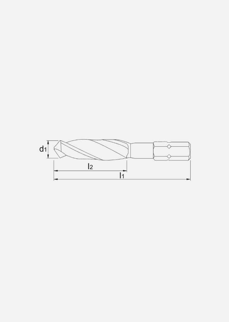 International Tools ECO HSS Spiraalboor DIN 3126 – DIN ISO 1173 E6,3 1/4" zeskant bitopname