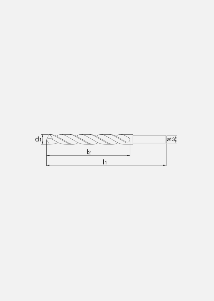 International Tools HSS Spiraalboor DIN 338 – chemisch gezwart – gereduceerde schacht 13 mm (13,5–30 mm)