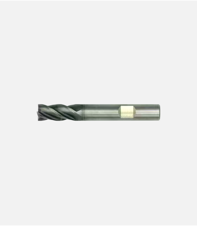 International Tools ECO PRO Volhardmetaal Schachtfrees, 4-snijder DIN 6527-B lang, AlTiN-X