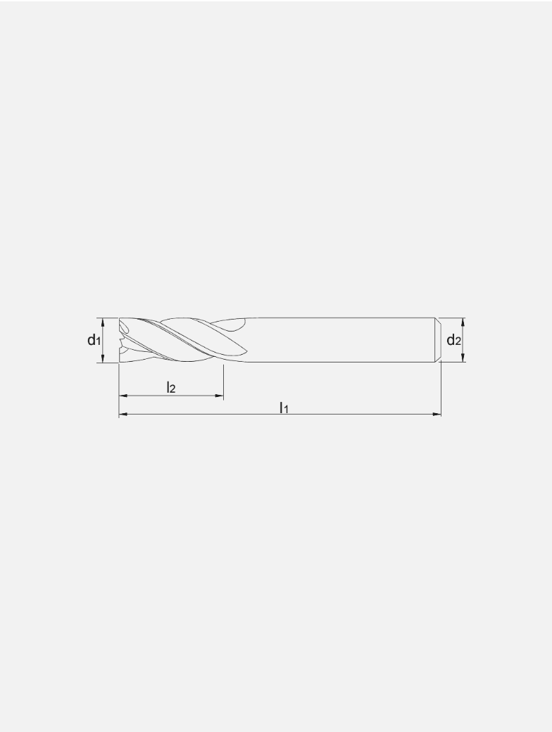 Phantom Volhardmetaal Spiraalboor DIN 6539 3xD (3 snijkanten)