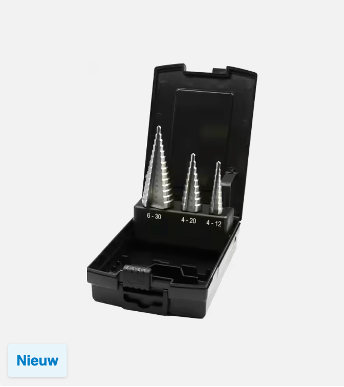 International Tools ECO PRO HSS Set Getrapte Plaatboren 44.090, blank geslepen uitvoering