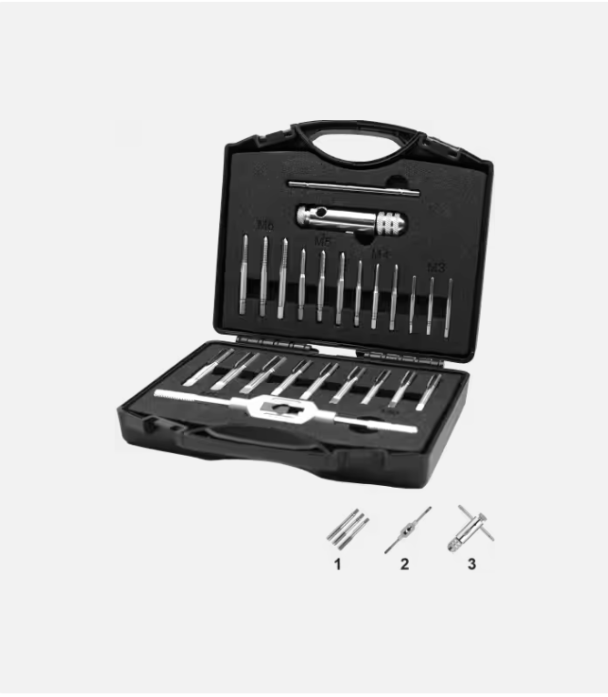 International Tools ECO HSS Set Draadsnijden DIN 352 in kunststof koffer