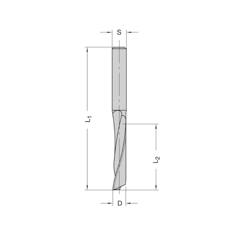 Spiraalgroeffrees 8x25x70mm Z=1 R/R