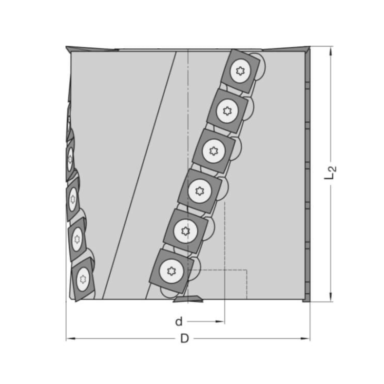 Km spiraalmessenkop 100x100mm z2+v4