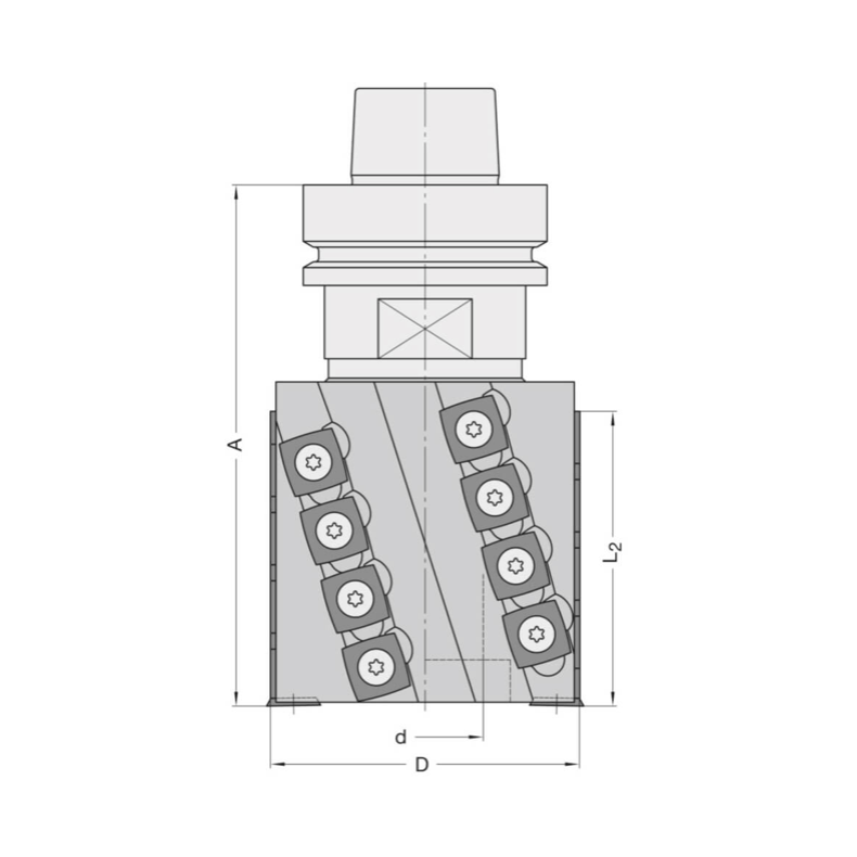 Km spiraalmessenkop 80x80mm z2+2+v2