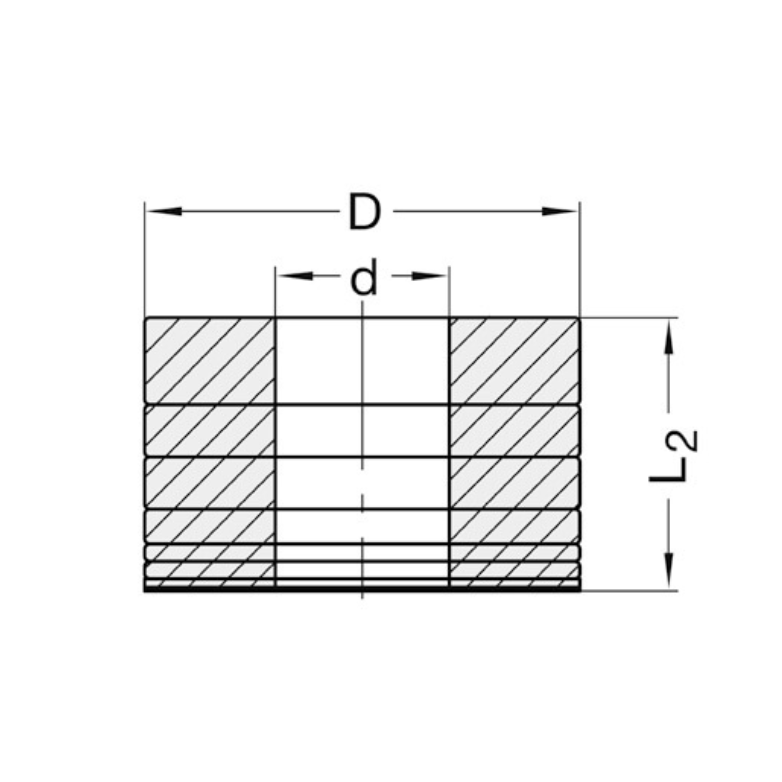 Ringenset D=50 D=20 met kn 6x1,5