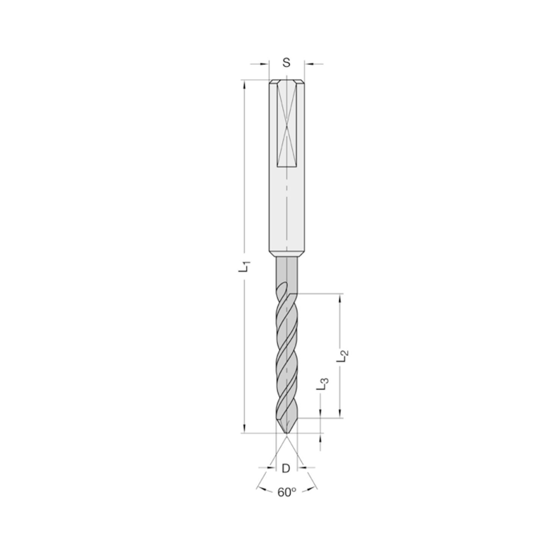 Diamant drevelboor met Daktand 12x35x70mm