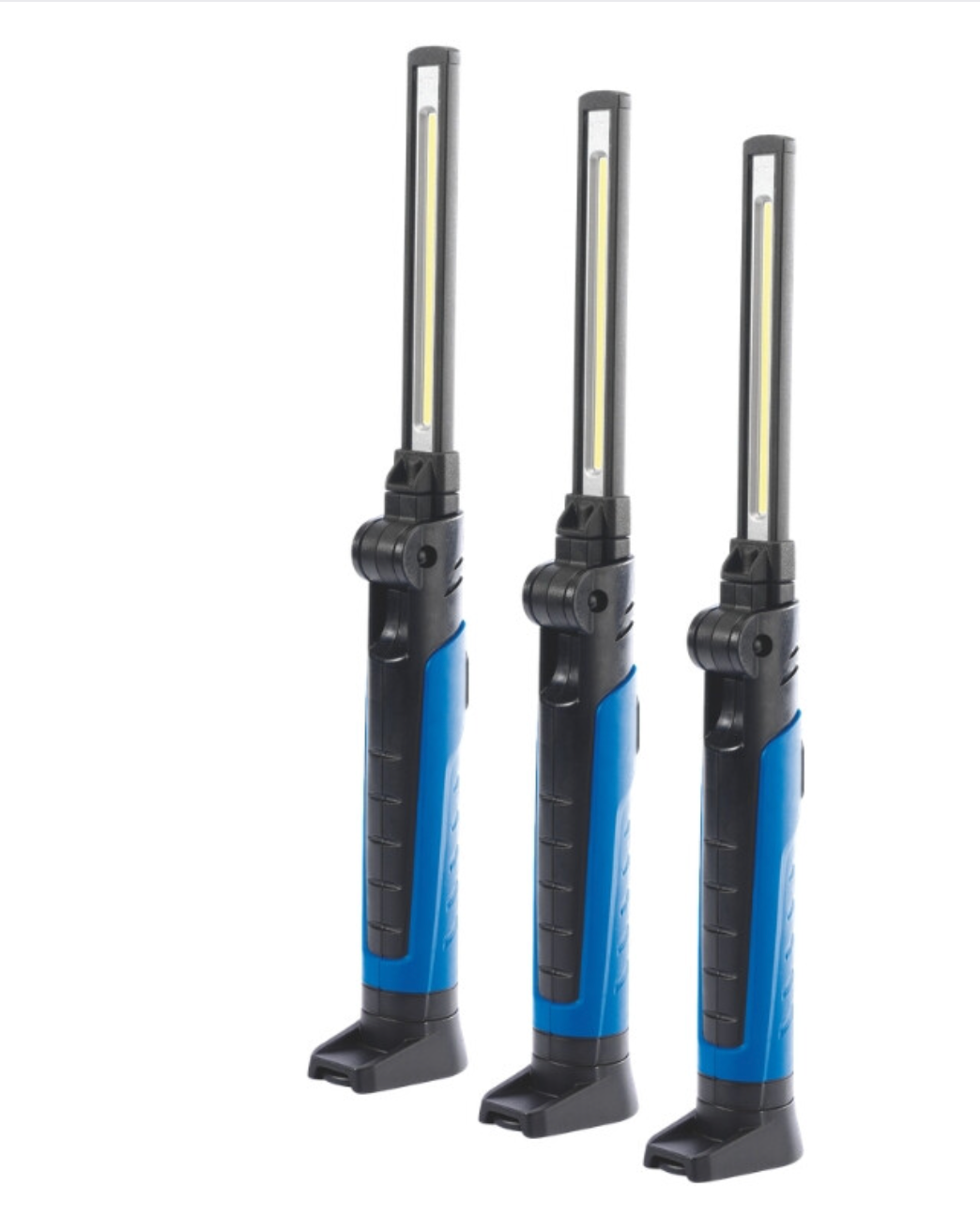 Inspectielampen set COB LED, 7W, 700 Lumen, blauw, 3st