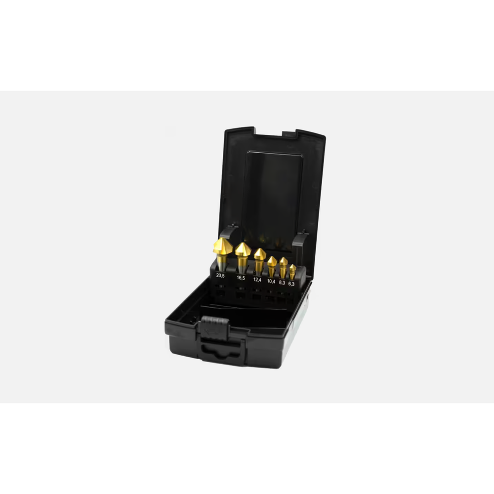 International Tools ECO PRO HSS set Verzinkboren DIN 335-C 42.536, 90°, 3 snijkanten, TiN