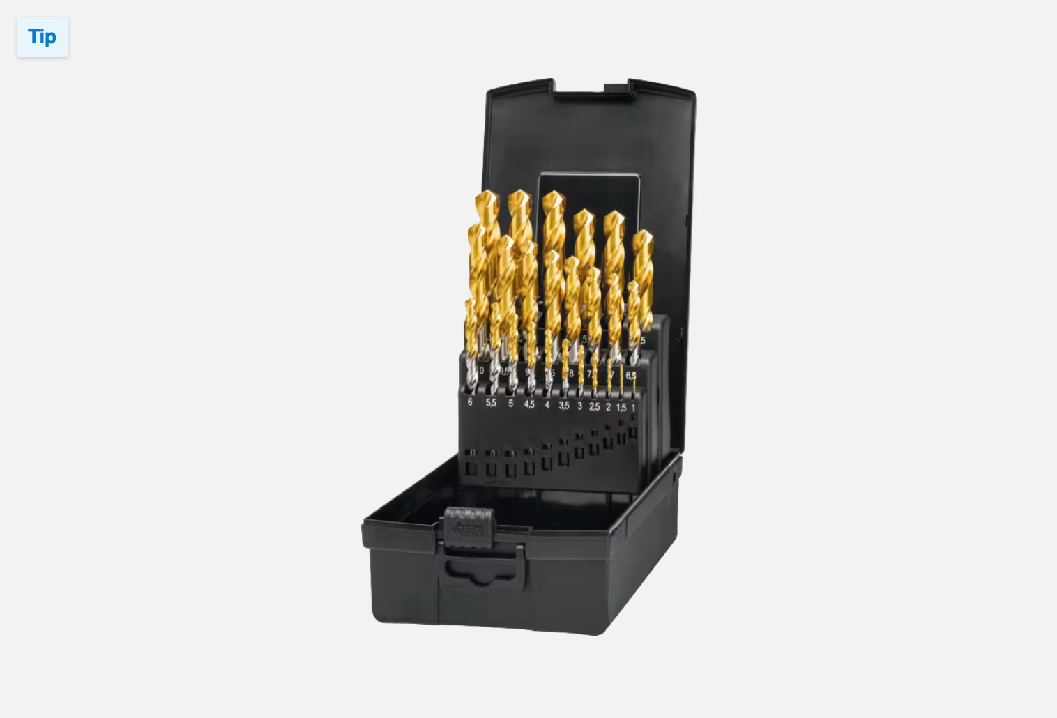 Phantom HSS Set Spiraalboren DIN 338 TiN-tip