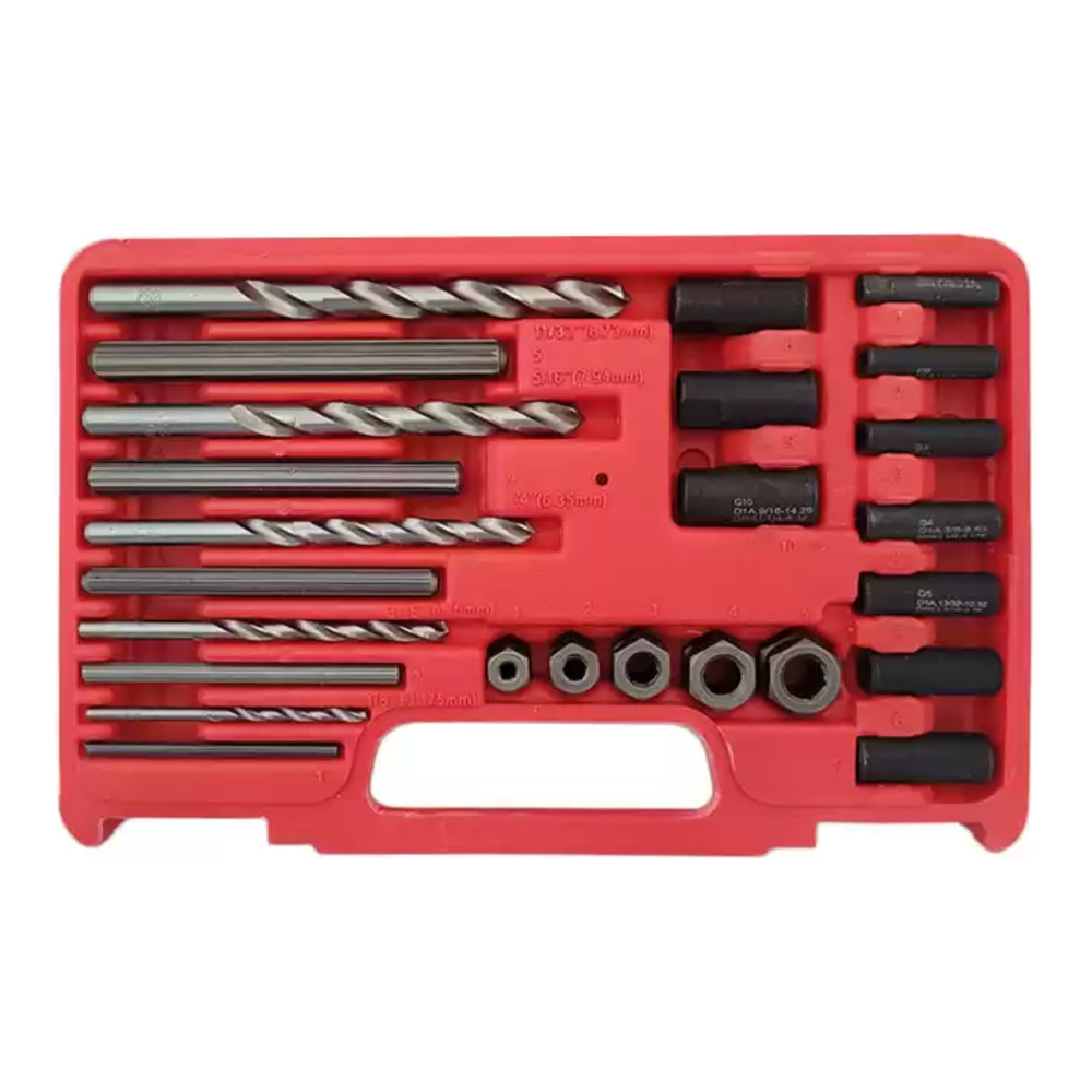 Schroeven en tapeind verwijder set 25-delig