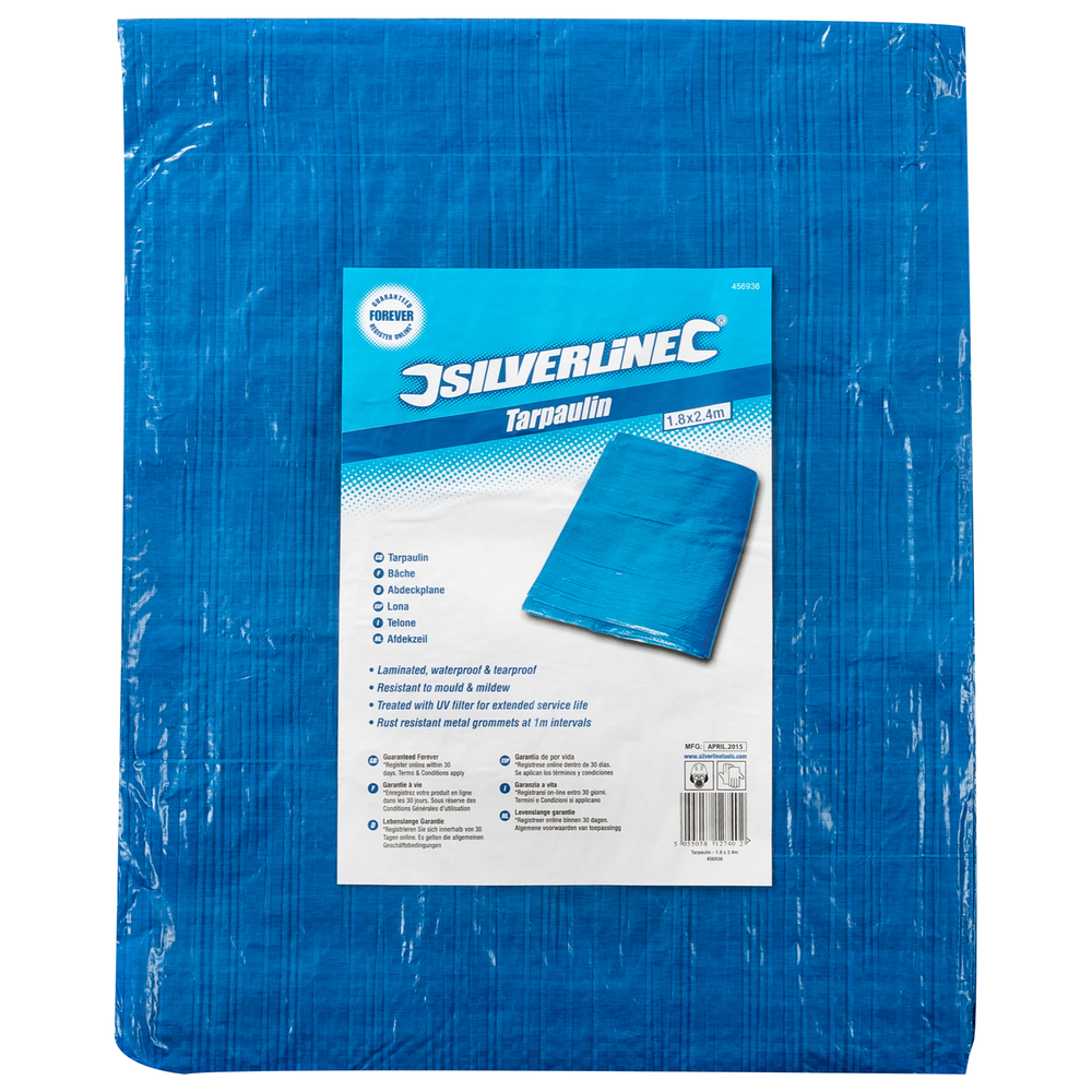 Silverline - Dekzeil Maat: 3 x 3,6 m (nom.) 2,9 x 3,45 m (werkelijk)