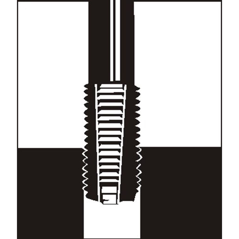 draadbus - Type S - vrij doorlopendtandard, DIN 8140, van roestvrij staal, M 5 x 0.8 1,5 D-4