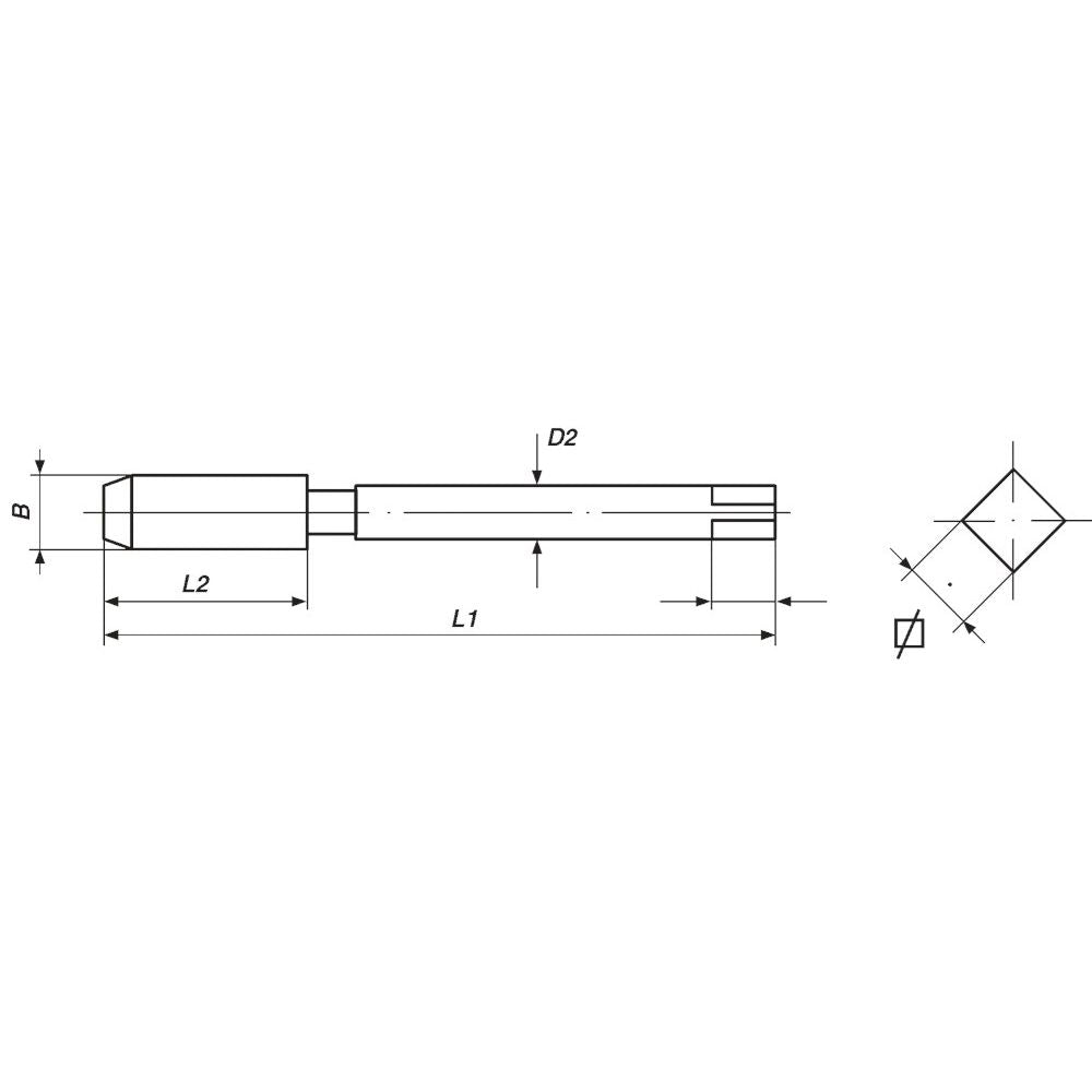 STI-tapset, 2-dlg, M, HSS-G, M 27 x 3.0-2