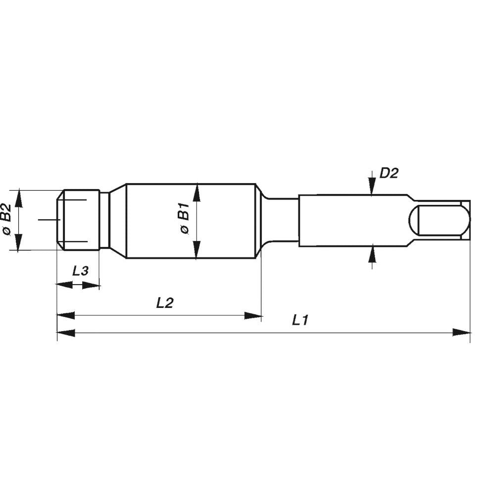 STI-combitap, M, HSS-G, M 8 x 1.25-2