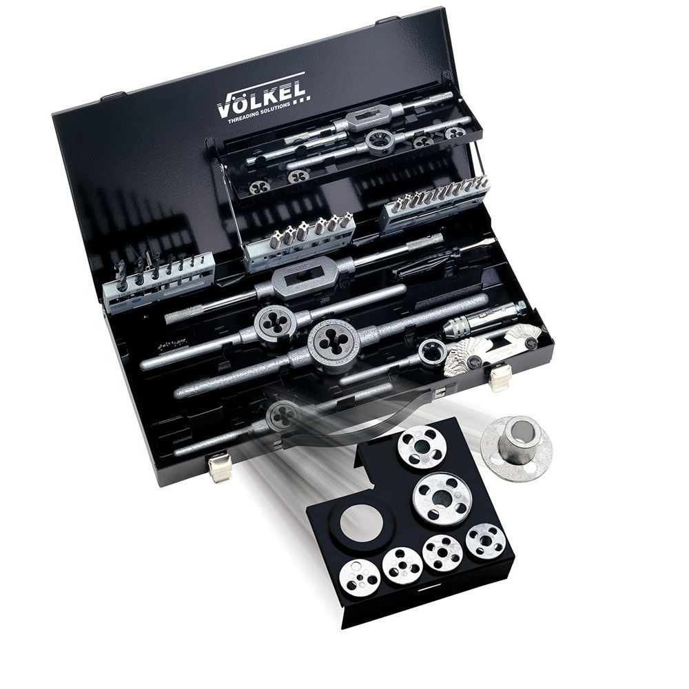handtap- en snijplaat-set S.F.1, ISO metrisch draad DIN 13, M3 - M12-0