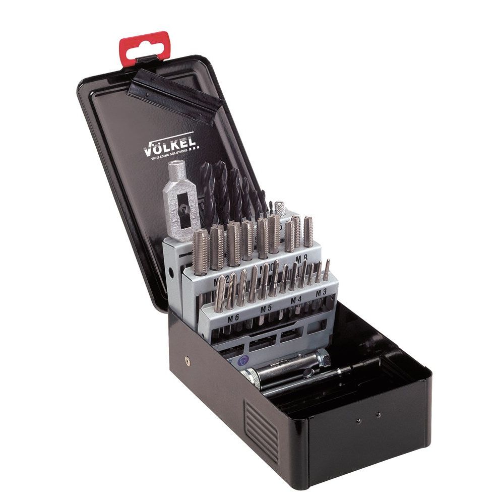 handtap- en snijplaat-set P.V.22, ISO metrisch draad DIN 13, M3 - M12-0