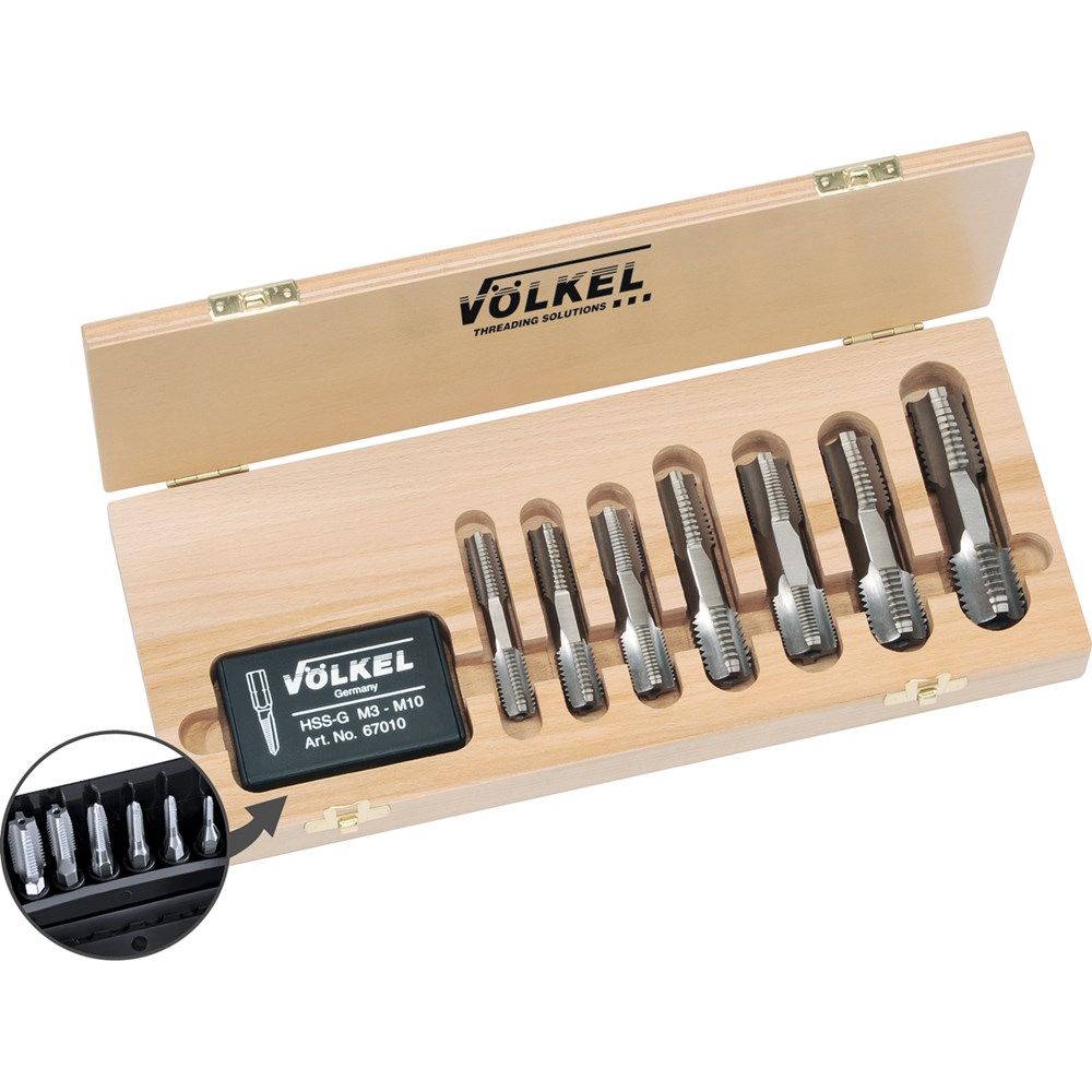 HexTap-set, tapbit dubblezijdige tap, Multi-Drive, ISO metrisch draad DIN 13, M3 - M24-0