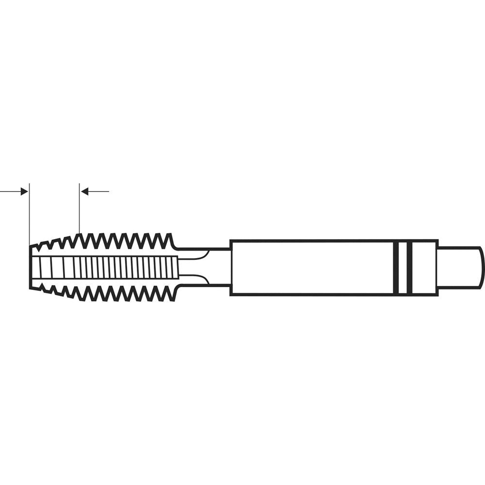 handtap, ISO metrisch draad DIN 13, DIN 352, HSS-G, nominale grootte D, M 5 x 0.8-6