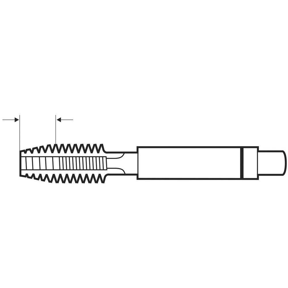 handtap HSS-E, gasdraad DIN ISO 228, DIN 5157, HSS-E, nominale grootte D, G 1/4 x 19-4