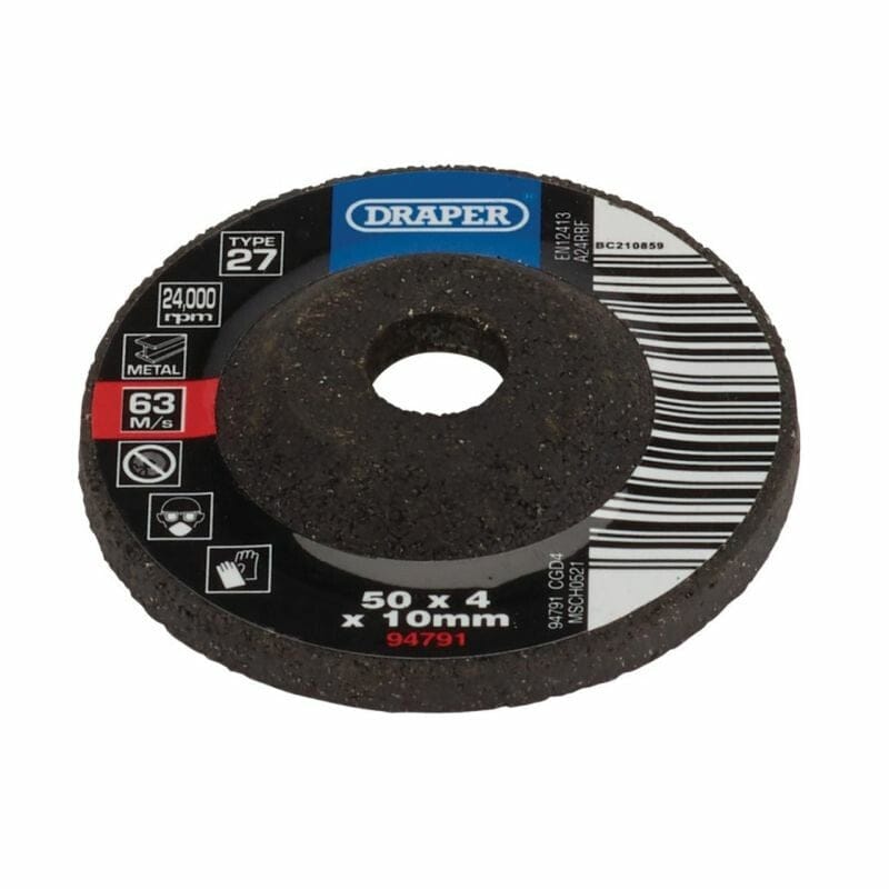Afbraamschijf kom Ø50x 4mm (asgat 10mm)Draper ToolsMZS Gereedschap