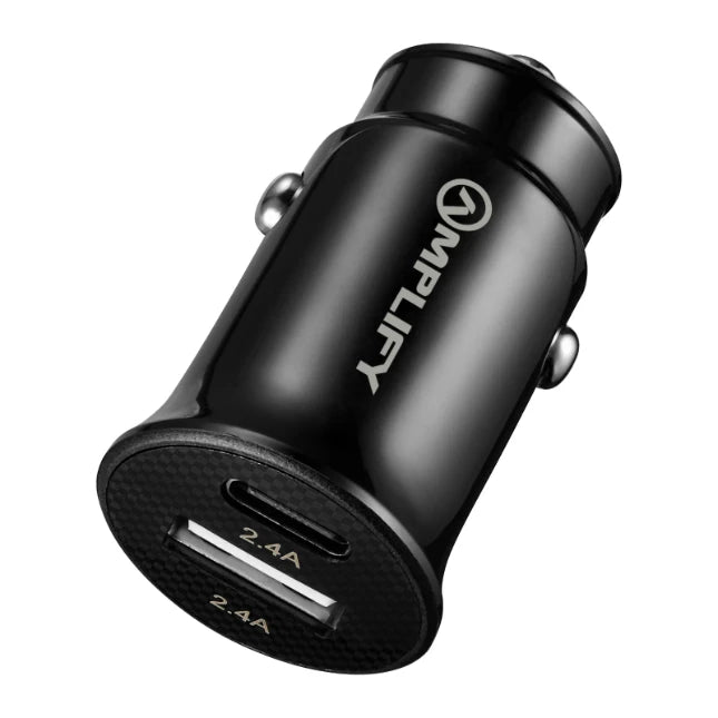 Amplify Voltix USB-autolader – 12 W – USB-A + USB-C
