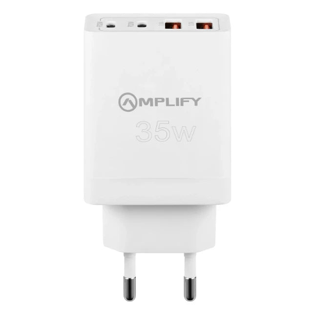 Amplify Tetra USB-oplader – 35 W – 2 × USB-C + 2 × USB-A