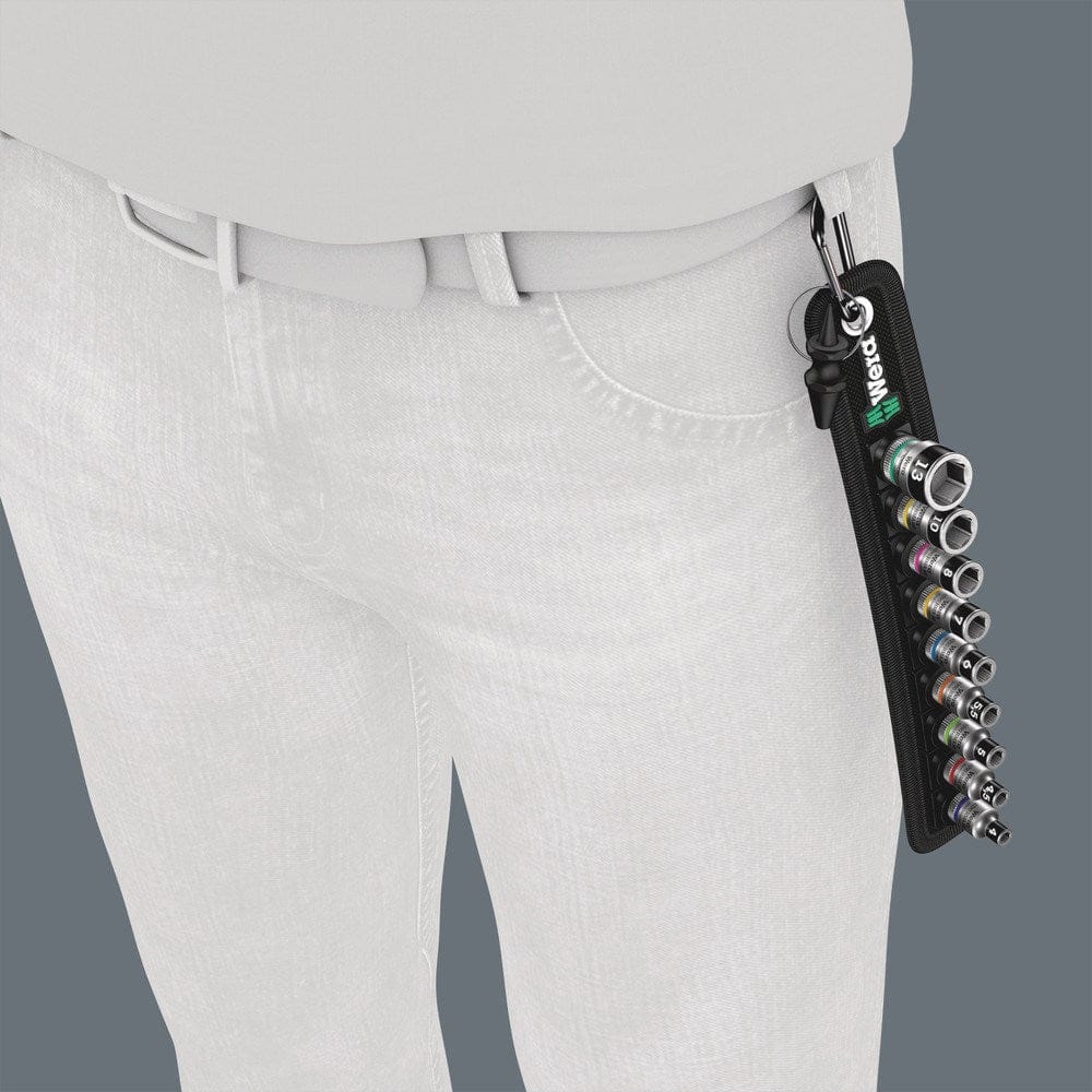 BELT A 1 ZYKLOP STEEKSLEUTELINZET-SET, MET VASTHOUDFUNCTIE, MET 1/4" -AANDRIJVING, 10 -DELIG-10