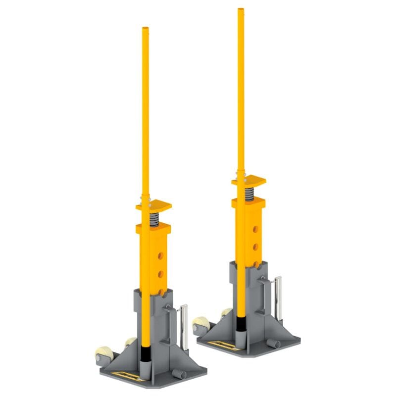 Assteunen set 22 ton, pin model, transportwielen-0