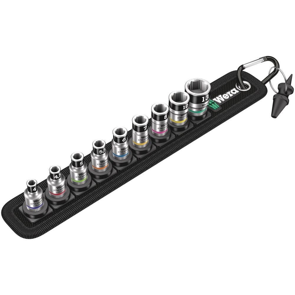 BELT A 1 ZYKLOP STEEKSLEUTELINZET-SET, MET VASTHOUDFUNCTIE, MET 1/4" -AANDRIJVING, 10 -DELIG-0
