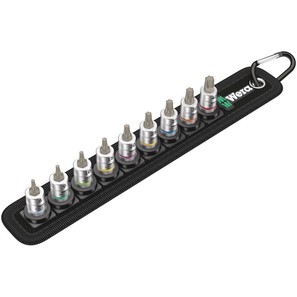 BELT A 3 TORX® HF ZYKLOP BIT-DOPPEN-SET TORX®, MET VASTHOUDFUNCTIE, MET 1/4" -AANDRIJVING, 10 -DELI-0