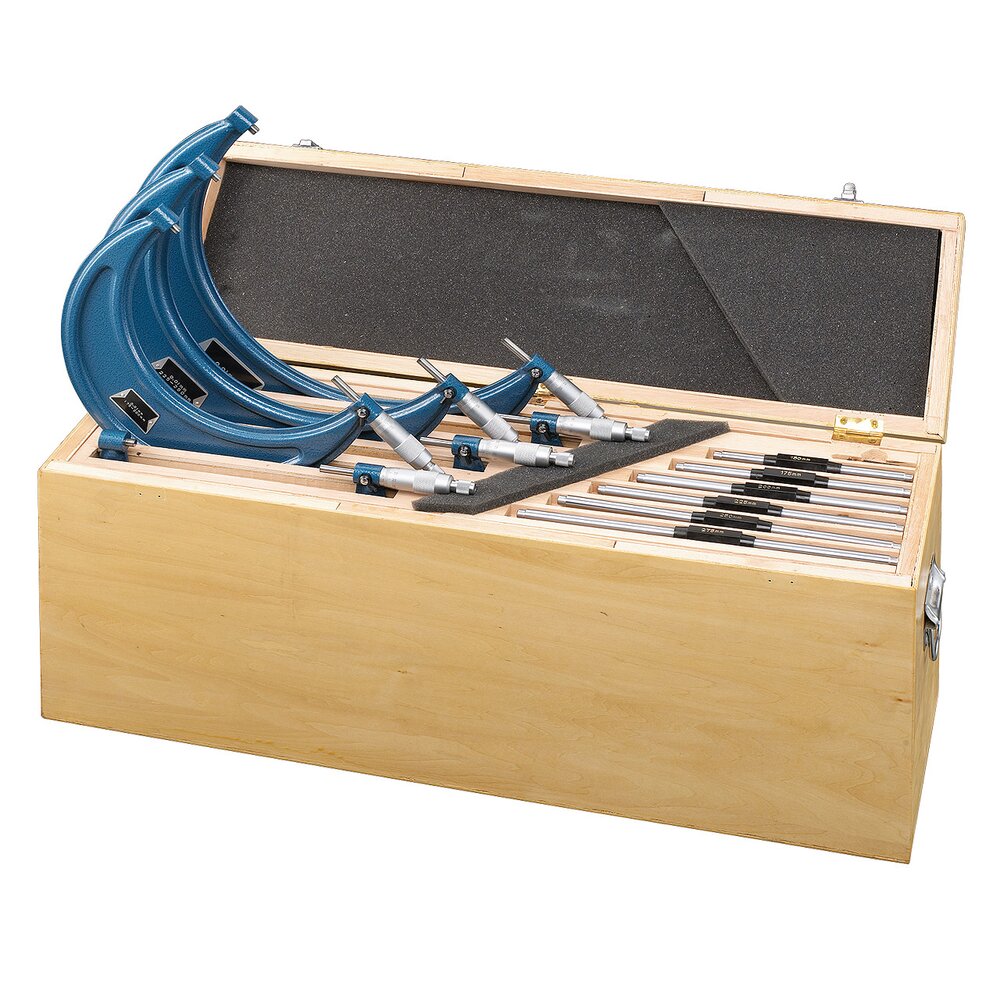 Bernardo Micrometerschroefset 6-delig, 150-300mm, 0,01mm