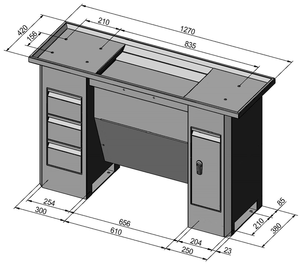 Bernardo Onderbouw D8 deluxe tbv Profi 700 serie - afbeelding 2